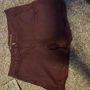 Maroon shorts shorts